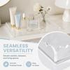 2 pcs Easy to Clean Vanity Tray Transparent Colorful Storage Tray  Bedroom Organization