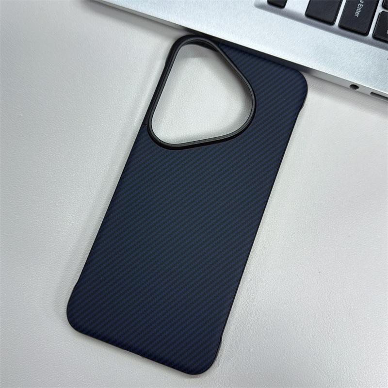 Applicable to Huawei Pura90Pro Carbon Fiber Pattern Sticker Frameless Mobile Phone Case Pura80 Magnetic Pura70 Set