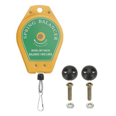 PATIKIL Retractable Spring Balancer 3.3-6.6lbs (1.5-3kg) Bearing Spring Tool Load Balancer 9ft Adjustable Cable Retractor Holder Positioner Included F