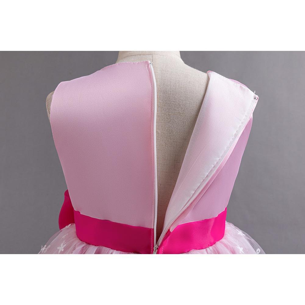 Girls' Dresses Skirts Bowknot Flower Girl Wedding Evening Dresses Birthday Party Puffy Dresses Programme Performance Dresses  Girl's Favourite Dress