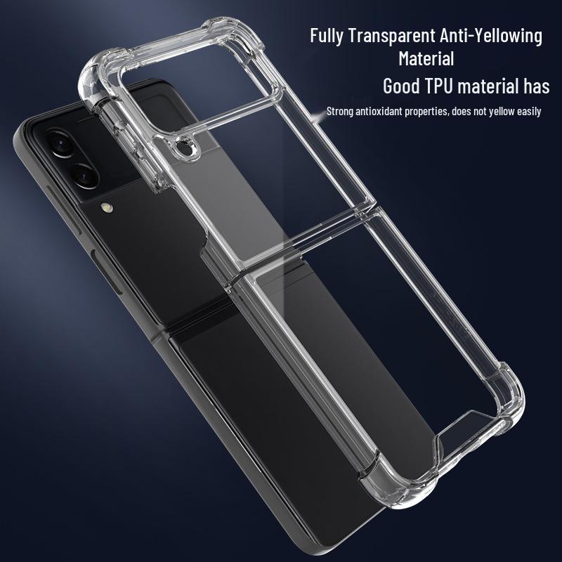 Samsung Z Flip Series Foldable Phone Transparent Drop-Proof Case