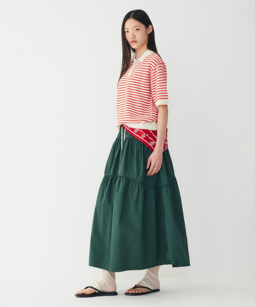 STUDIO TOMBOY Striped Collar Pullover_Red 9176352971