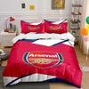Set Biancheria da Letto Logo Arsenal Rosso Copripiumino Copripiumino Federe Decorazione per la Casa (1 * Copripiumino 2 * Federe, senza piumino)