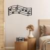 1PC Black Treble Clef Glossy Wooden Wall Art Music Notes Decor Sign