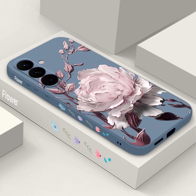 Colorful Flowers Pattern Case For Samsung Galaxy S26 S25 Ultra S24 S23 S22 Plus S21 FE A15 A16 A17 A35 A36 A54 A55 A56 5G Soft Cover