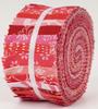 Soimoi 40Pcs Asian Block Print Cotton Precut Fabrics For Quilting Craft Strips 2.5x42inches Jelly Roll -