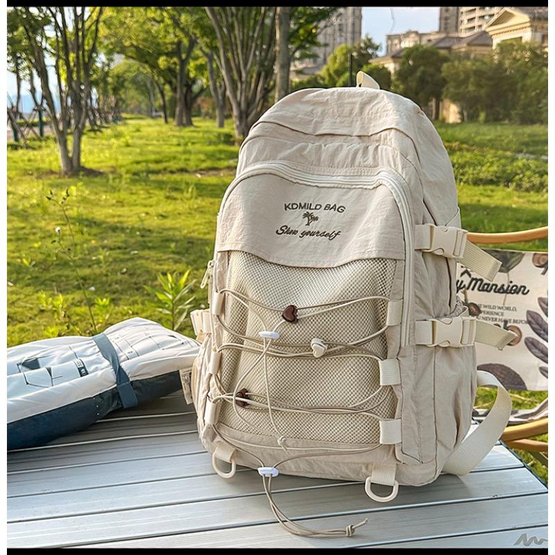 Mountain High-value Fresh and Cute Drawstring Backpack Couple Junior High School Students Large-capacity Backpack
