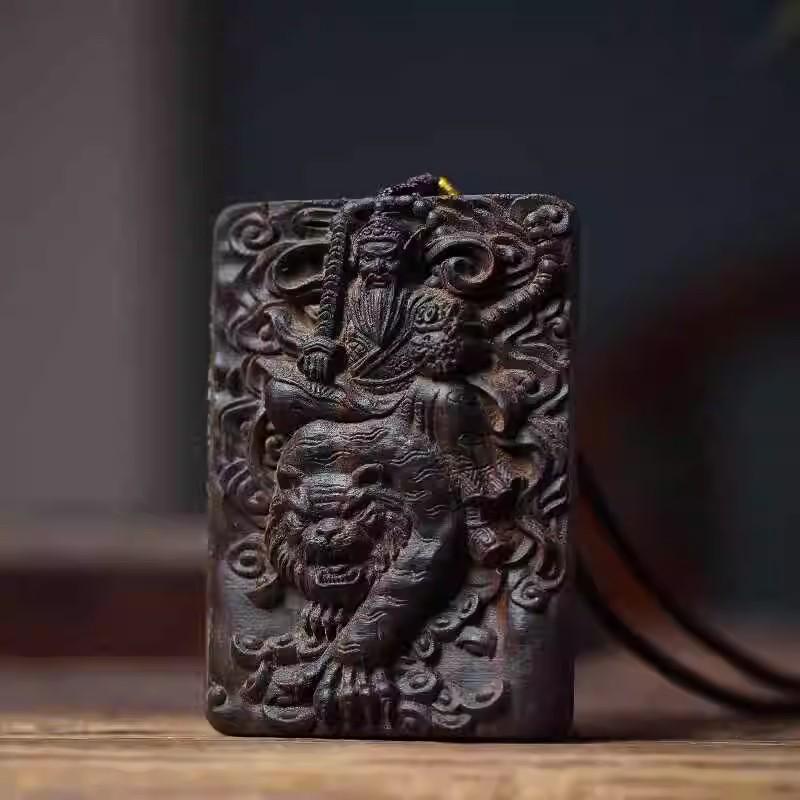 Chengui Zhao Gongming Martial God of Wealth Pendant Necklace – Five Ways God of Wealth Design for Men and Women