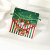Christmas Elk Bell Couple Bracelet, Cartoon Oil Drip Adjustable Santa Cane Bracelet
