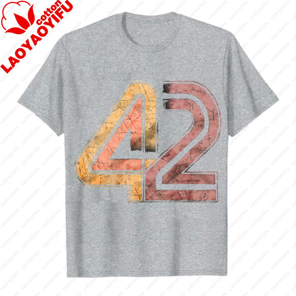

Unisexs Tshirt Deep Thought AI Ki with 42 Print Answer To Life Universe Everything Nerd Gamer Tee Gift for Unisex and Teenagers S