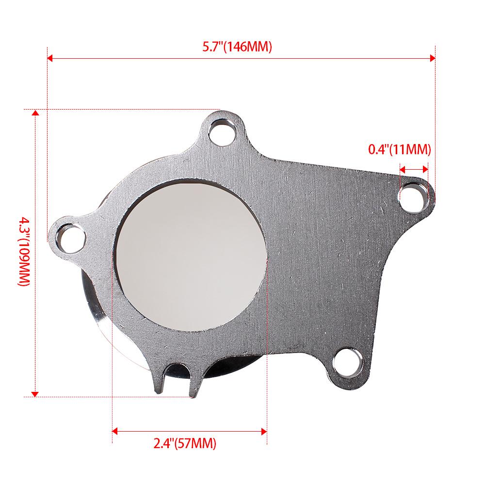 3-Inch 5-Hole Turbocharger Flange for T3/T4 Car Modification