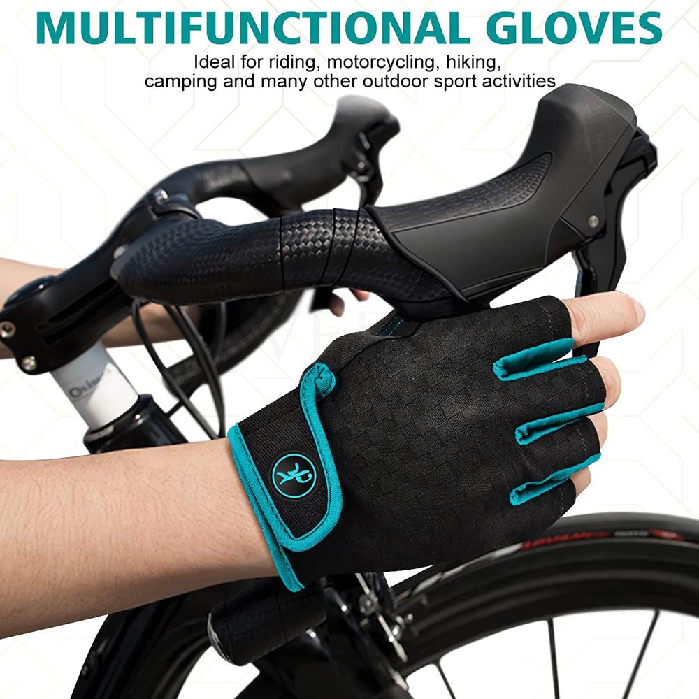 Cycling Gloves Summer 5MM Padded Cycling Gloves Shockproof Mountain Bike Gloves Breathable Cycling Gloves Outdoor Cycling Sports Gloves