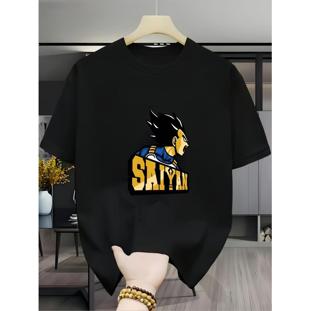 

Saiyan Vegeta T-Shirt,Soft Breathable & Fade-Resistant, Classic Fit for Daily Casual Wear XXL чёрный
