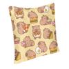 Capybara Cushion Cover Two Side Printing Floor Pillow Case for Living Room Fashion Pillowcase Home Decorative