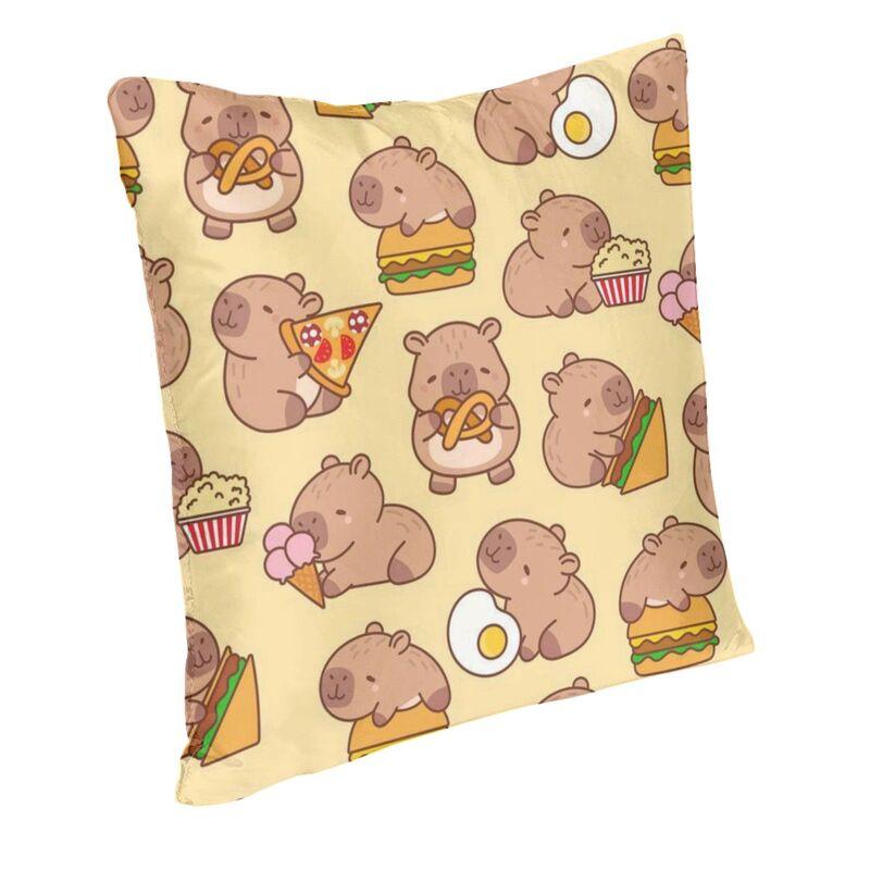 Capybara Cushion Cover Two Side Printing Floor Pillow Case for Living Room Fashion Pillowcase Home Decorative