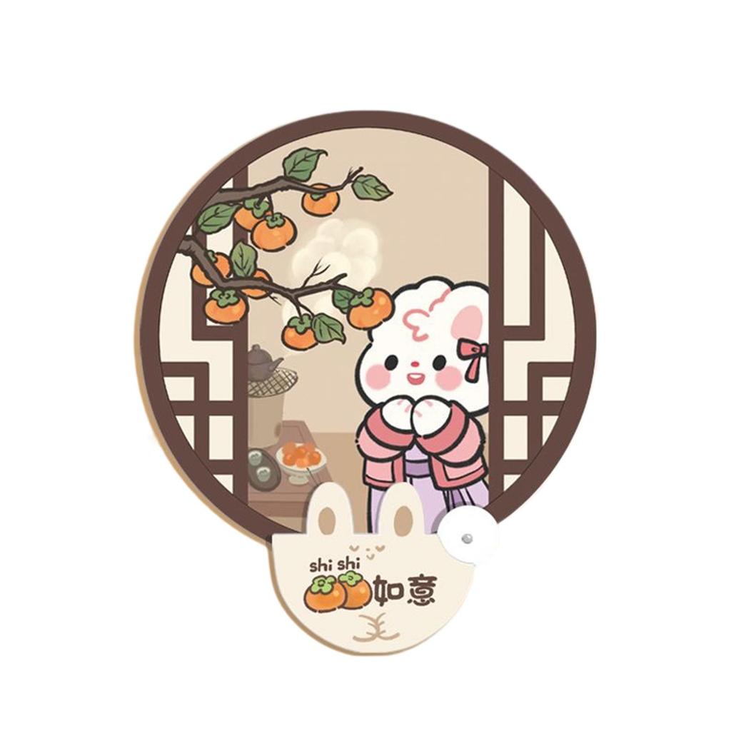 Foldable Fan Portable Waterproof Cute Wear Resistant Photo Prop Folding Fan for Summer Outdoor Activity Wedding Party Favors