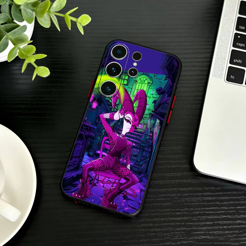 

Чохол для телефону H-Helluva Boss Для Samsung S26,S25,S24,S23,S22,S21,S20,Ultra,Plus,FE Чорний М який Чохол Samsung S20plus5G