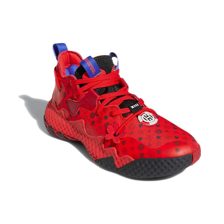 New Adidas Harden Vol. 6 Vivid Red Monogram HQ3884