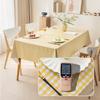 Vattentät Oljebeständig PVC-duk Bordskydd Dekorativ Matsalsbordsöverdrag för Hemmet Lättskött Tvättbar Bordsmatta