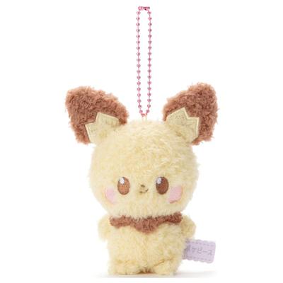 TAKARATOMY Pocket Monster Pokepiece Brinquedo de Pelúcia Bola Corrente Mascote Pichu Altura 12cm ARTS Aprox.