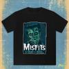 Short Sleeved Round Neck Y2k Tshirt Unisex Clothing New In Top Tees Unisexs Tshirt Camisetas Misfits Rock Band Pattern Tops