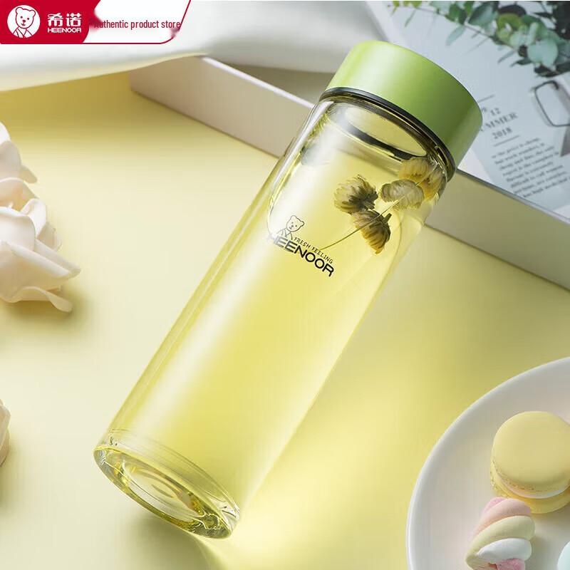 Xinuo Portable Single-Layer Glass Tea Cup