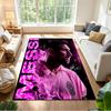 Pink Neon Messi Area Rug Perfect for Dormitory Balcony Foyer Entryway Antislip Carpet Office Home Decor Gift for Festivals