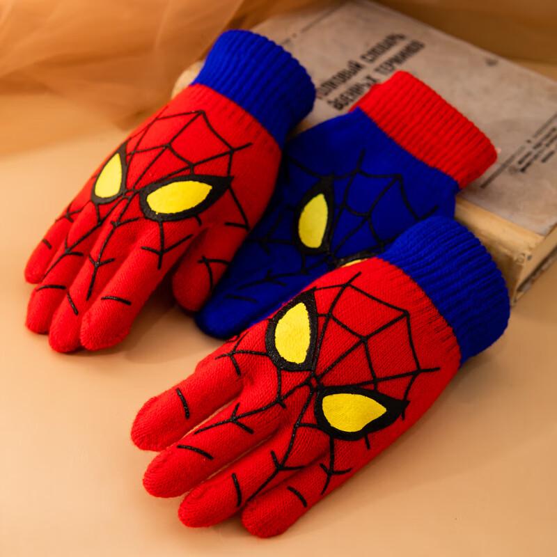 Kids Winter Warm Cartoon Spider Cycling Gloves