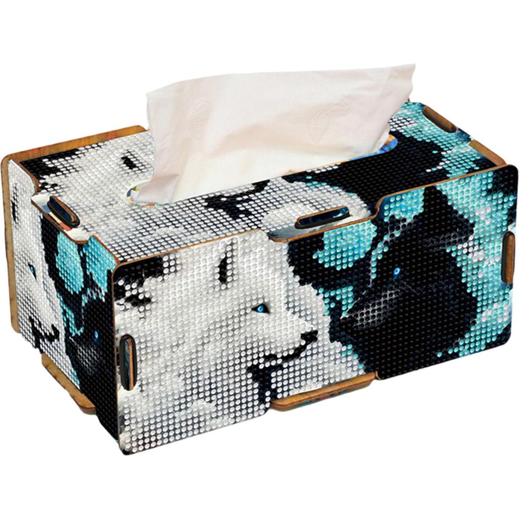 Diamond Painting Tissue Box Kits Diamond Art Tissue Box DIY Diamond Desk Decorative Tissue Box for Living Room Bedroom Bathroom