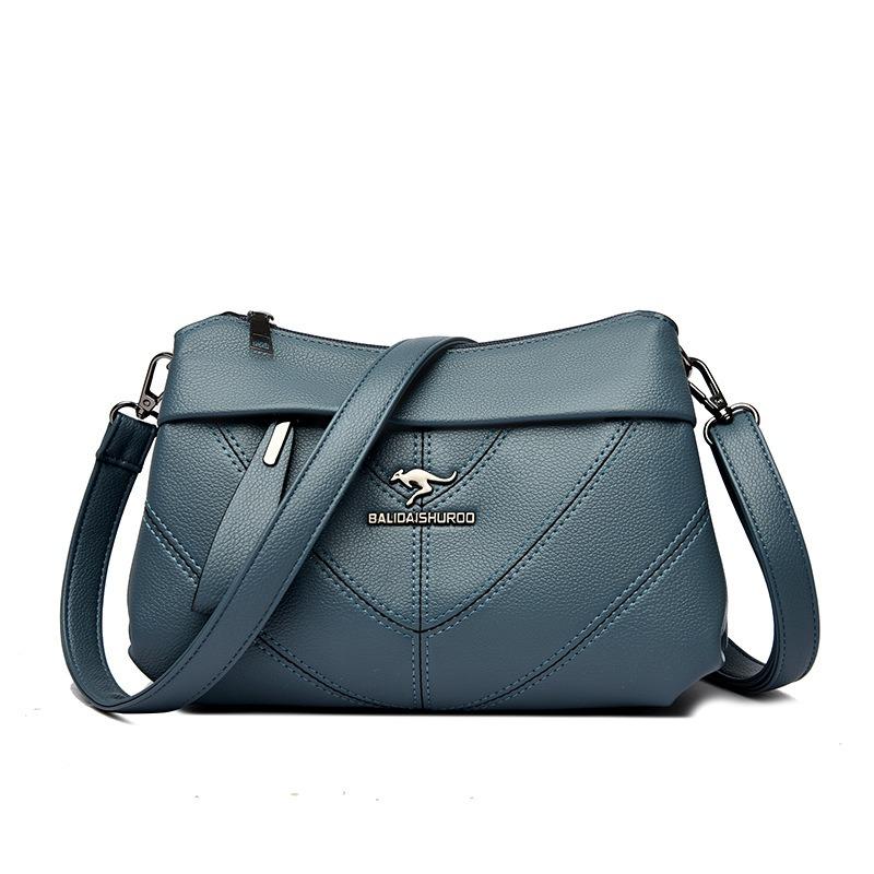 Crossbody Bag Middle-aged Woman Small Square Bag Multi-layered Single-shoulder Bag