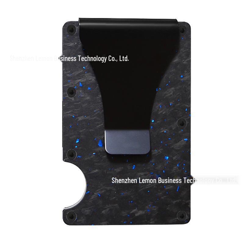Forged Carbon Fiber RFID Blocking Metal Card Holder