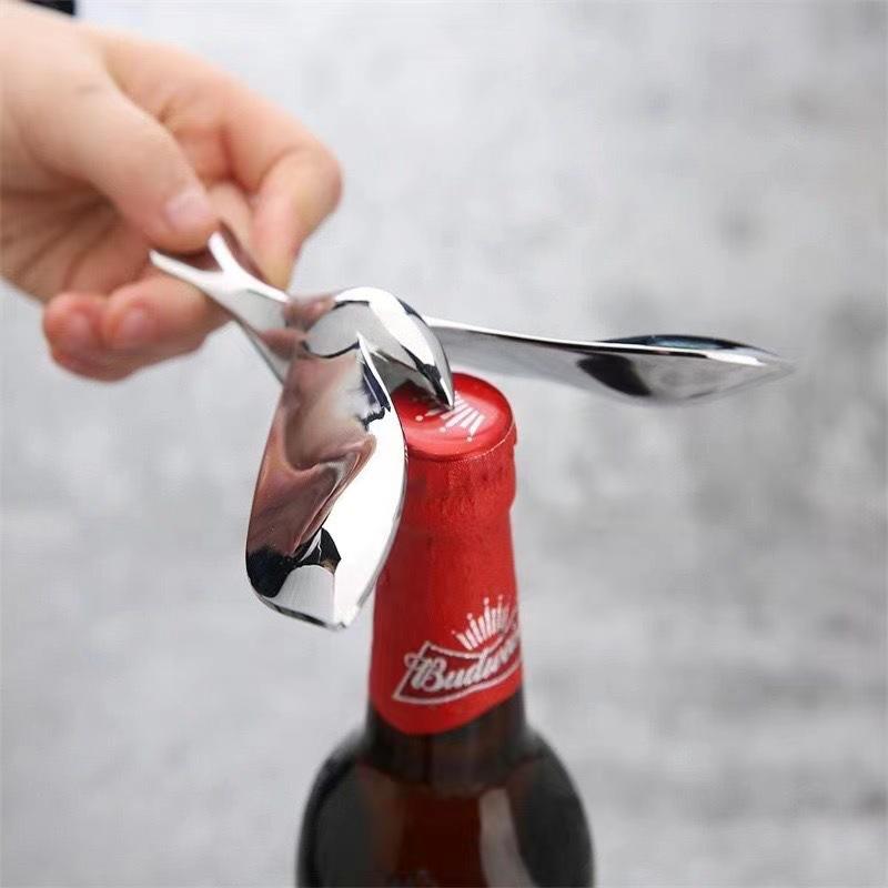 Flaschenöffner mit Balance-Vogel, kreativer Weinöffner aus Metall mit Aufhängung, multifunktionaler Bieröffner aus Zinklegierung mit Balance-Adler