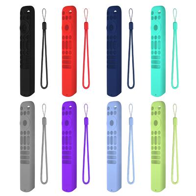 Funda de Silicona con Cordón Funda Protectora a Prueba de Golpes Manga de Silicona para Mando a Distancia por Voz TCL RC813 FMB1/RC902V FMR1/RC923