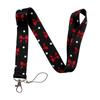 Simple Pattern Bow Phone Lanyard for Bus Card Work ID Badge Unisex Keychain Access Credit Card Holder Case Bag