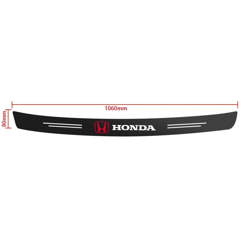 AAAKX1 Carbon Fiber Car Trunk Rear Bumper Sticker Guard Plate Protector for Honda Mugen Power Civic Accord CRV Hrv Jazz Accessories