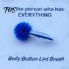 Delicate Area Cleaning Brush Belly Button Brush, Soft Bristle Navel Cleaner with Anti Slip Beaded Handle, Portable Body Care Tool for Travel,