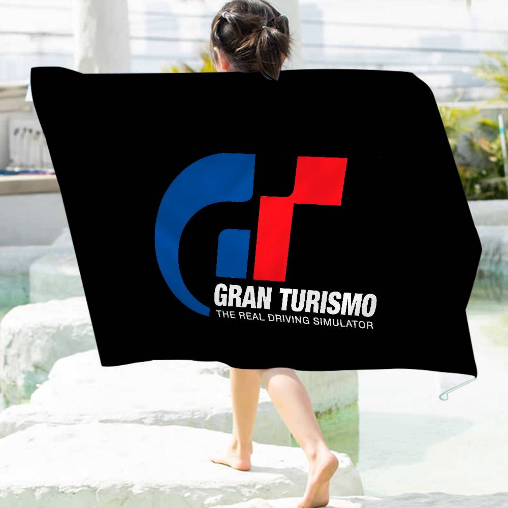 G-Gran-Turismo Bath Towel Microfiber Soft Water Absorbing Breathable For Girl Kids Decorative Cartoon Beach Towel