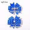 10pcs/set Independence Day Kids Bows Hair Clips for Baby Girls Print Star Ribbon Bowknot Hairpin Headwear Hair Accessories