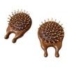 Sandalwood Portable Scalp Massage Comb - Wooden Two-Finger Air Cushion Hairdressing Comb