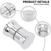 Handle HandlDoor Knob Bathroom Door Replacement Handle Chrome Plastic Handle Silver Wine Cabinet  Handle Shower Glass Door Pulls