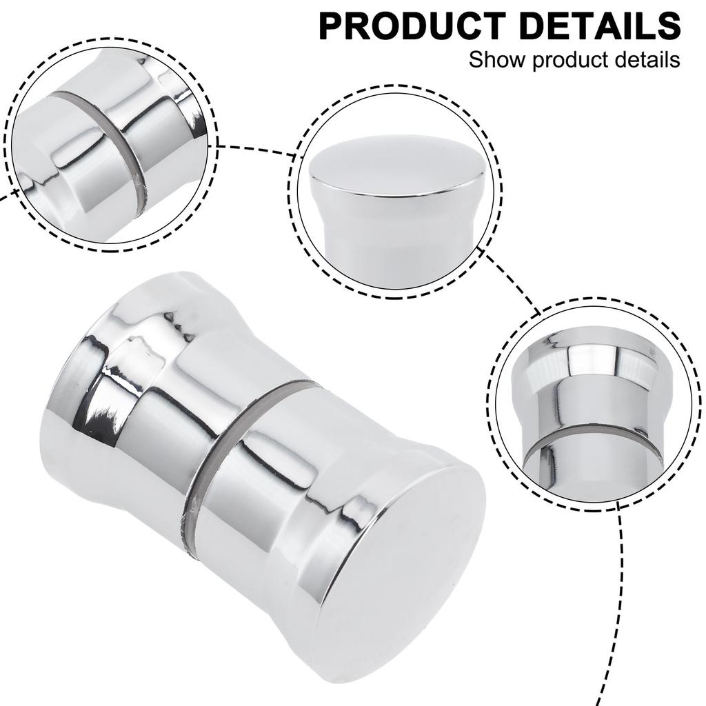 Handle HandlDoor Knob Bathroom Door Replacement Handle Chrome Plastic Handle Silver Wine Cabinet  Handle Shower Glass Door Pulls