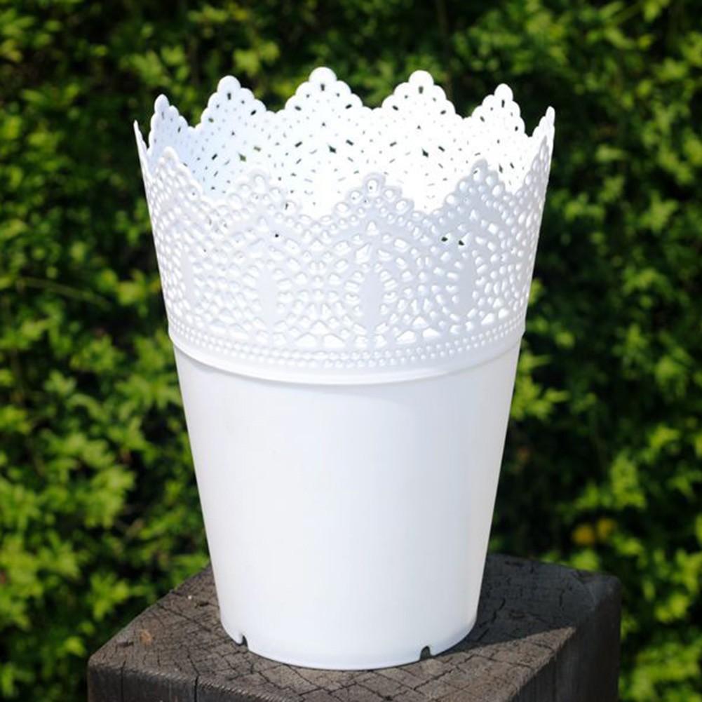 Pink Flower Pot White Yellow Blue Flower Pot Hollow