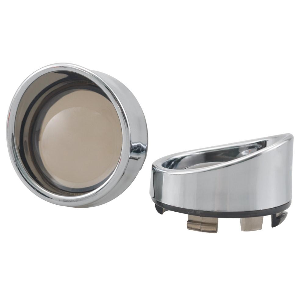 Motorcycle Turn Signal Light Bezels Lens Cover Visor Trim Rings Part For Harley Touring FLHR FXRT Sportster XL Dyna Softail FLHX