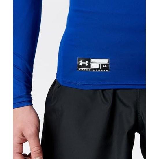 UNDER ARMOUR Training Base Layer UA HeatGear Armor Compression Long Sleeve Crew Neck Shirt Mens