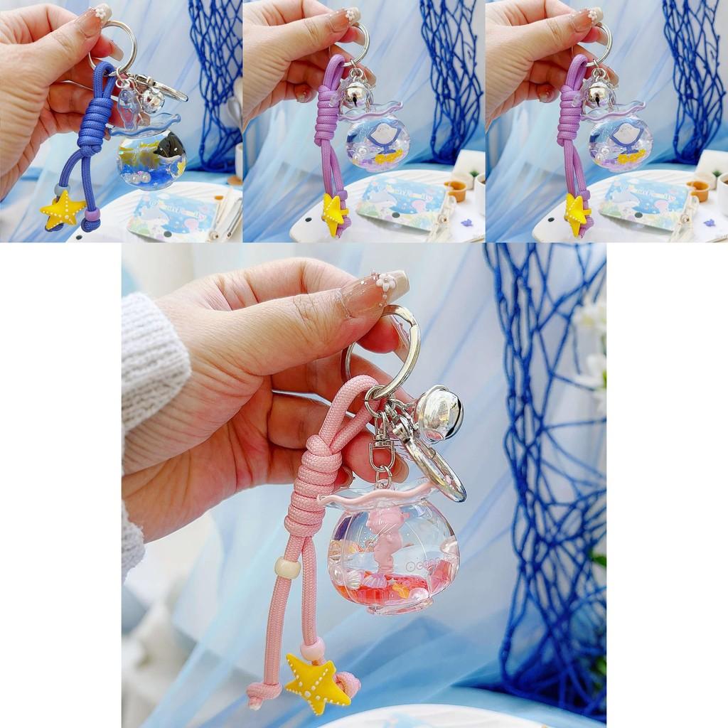Sea Turtle Seahorse Devil Fishes Fish Tank Keychain With 3d Design Pendant For Kids And Collectors