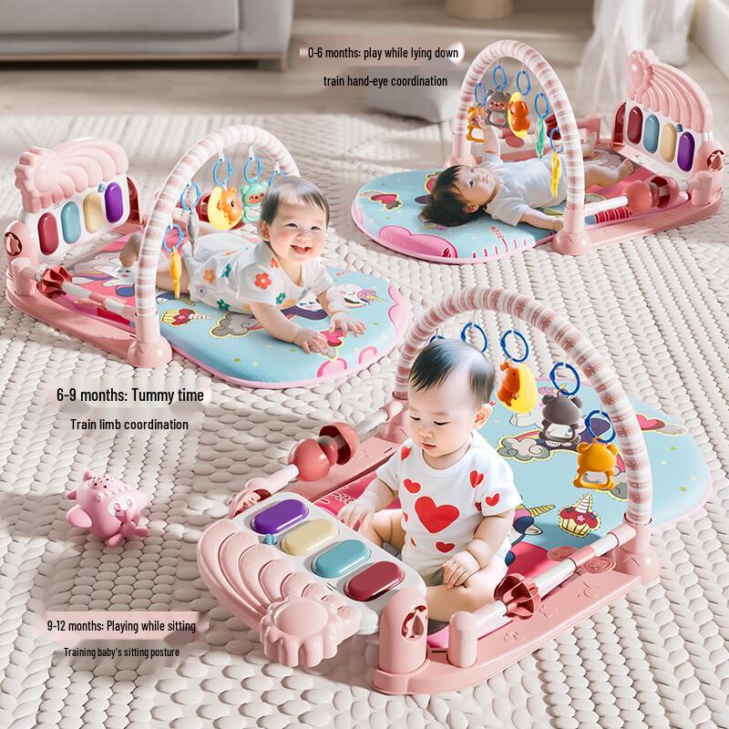 Snaen Baby Activity Gym with Kick Piano