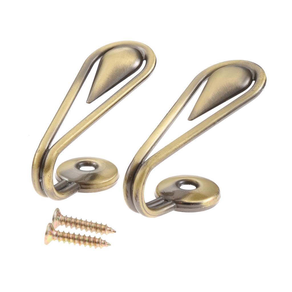 2 Pezzi Fermacravatta per Tende Supporto per Tende Ganci da Parete Appendiabiti Scaffale Portaoggetti Tenda da Finestra Tenda Decorativa Fermacravatta per Tenda Gancio con Nappa per Porta con Viti
