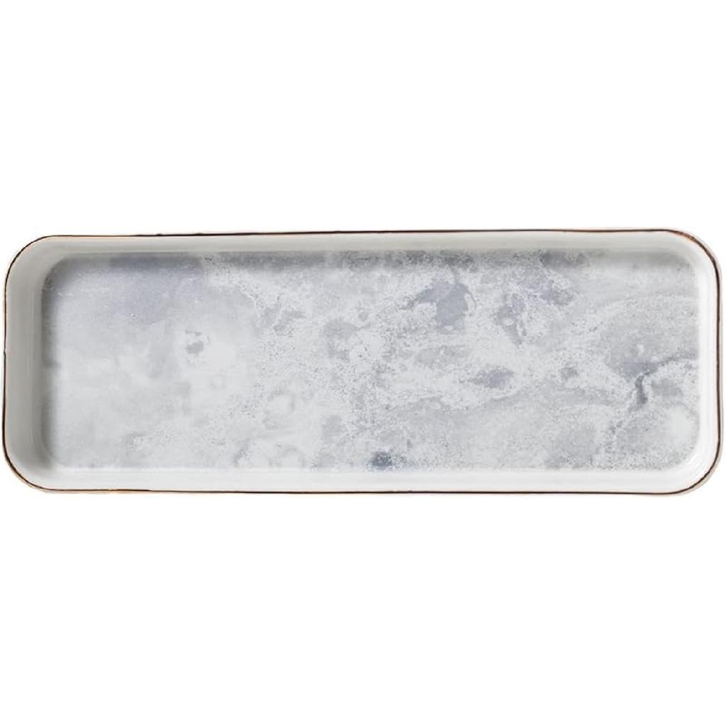CHOOLD Chic Ceramic Marble Style Oval Dessert Plate Cake Plate Jewelry Dish Ring Dish Cosmetics Organizer Fruit Dish Home Decor Wedding Gift
