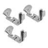 3pcs Curved Hemmer Foot Arc Shape Flat Bottom Steel 18 Rolled Hem Foot for Industrial Flat Bed