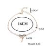 Butterfly Bracelet Woman Layered Girl Bracelets Tassel Clavicle Chain Lady Party European Zinc Alloy Collares Tous Woman